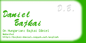 daniel bajkai business card