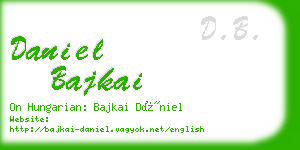 daniel bajkai business card